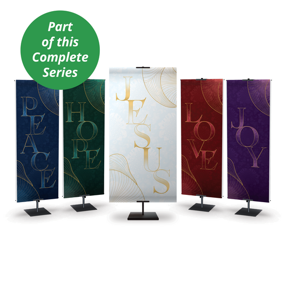 Church Banner - Christmas - Art Deco Advent - Hope