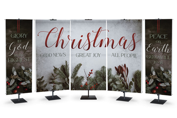 Church Banner - Good News Christmas - Peace on Earth