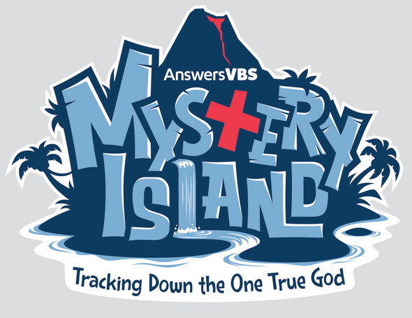 Blue Iron-On VBS Logo (Pack of 10) - Mystery Island VBS 2020 by Answers