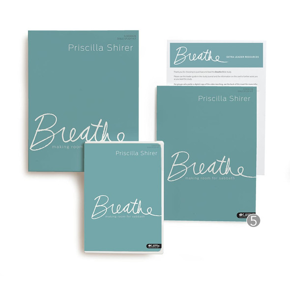 Breathe: Making Room for Sabbath - 5-Session Bible Study DVD Leader Kit by Priscilla Shirer - Lifeway Women's Bible Study