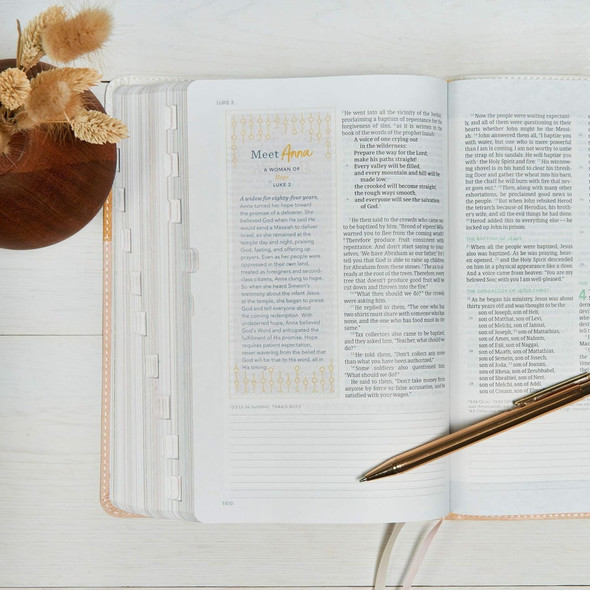 CSB (in)courage Devotional Bible, Thumb Indexed (Imitation Leather, Desert/Mustard/Alabaster) - Bulk Case of 10