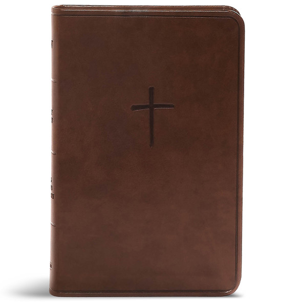 CSB Compact Bible, Small Print (LeatherTouch, Brown) - Bulk Case of 20