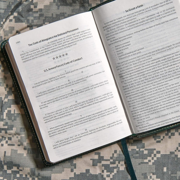 CSB Military Bible, Devotional (LeatherTouch, Green) - Bulk Case of 32
