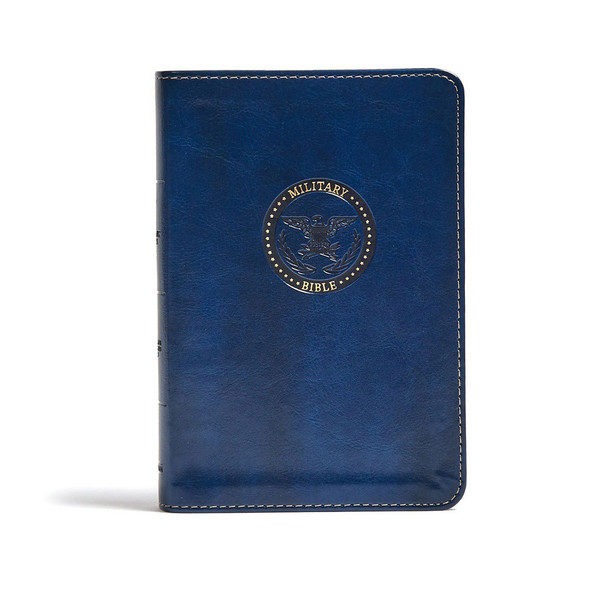 CSB Military Bible, Royal Blue LeatherTouch