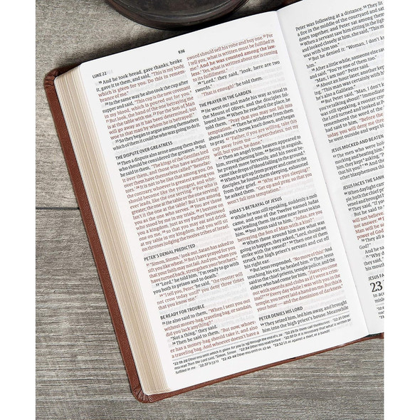 CSB Personal Size Bible (LeatherTouch, Brown) - Bulk Case of 32