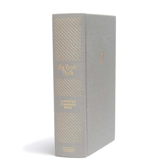 CSB She Reads Truth Bible, Thumb Indexed (Cloth, Gray Linen) - Bulk Case of 8