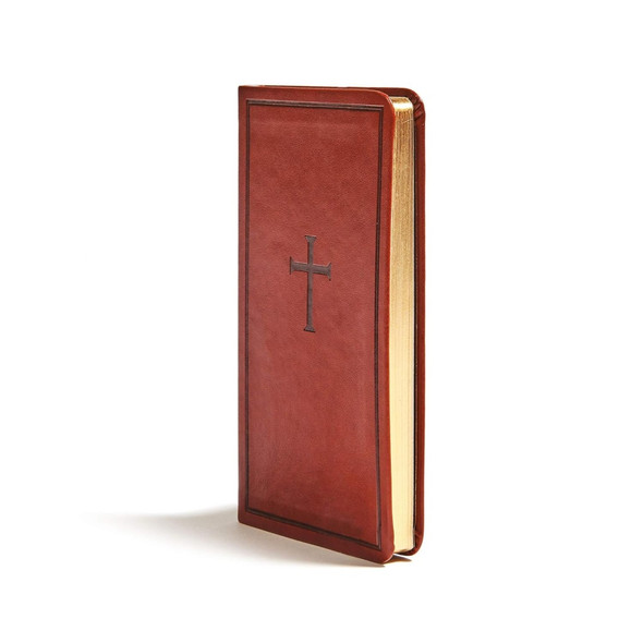 CSB Single-Column Pocket New Testament, Small Print (LeatherTouch, Brown) - Bulk Case of 48
