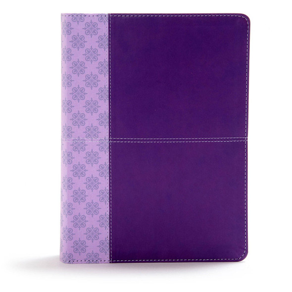 CSB Study Bible, Purple LeatherTouch