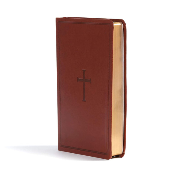 CSB Ultrathin Reference Bible, Brown LeatherTouch