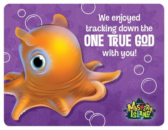 Postcard: Thanks for Coming (Pack of 40) - Mystery Island VBS 2020 by Answers