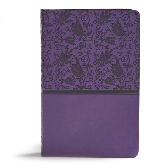 KJV Giant Print Reference Bible, Purple LeatherTouch