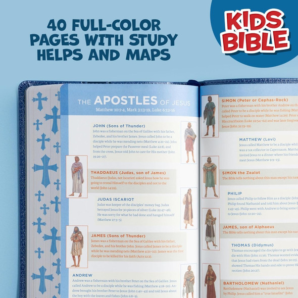KJV Kids Bible (LeatherTouch, Royal Blue) - Bulk Case of 12