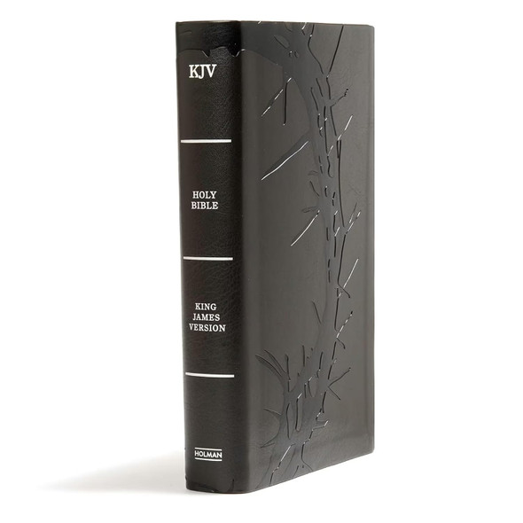 KJV Personal Size Reference Bible, Large Print (Leather Touch, Charcoal) - Bulk Case of 12