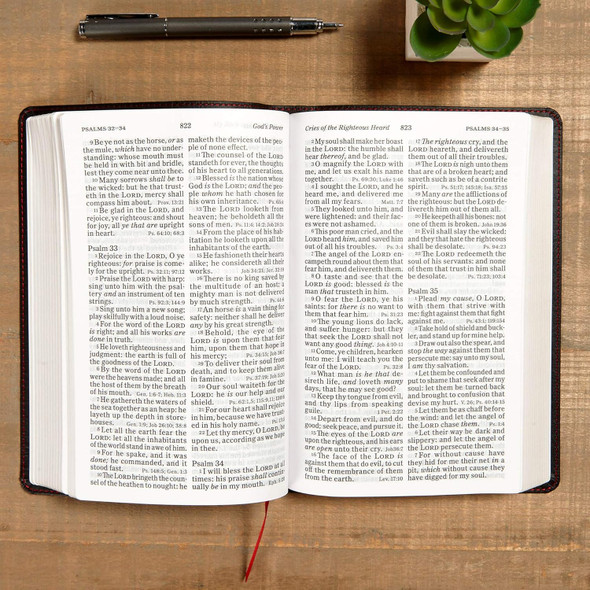 KJV Personal Size Reference Bible, Large Print (Leather Touch, Black) - Bulk Case of 12