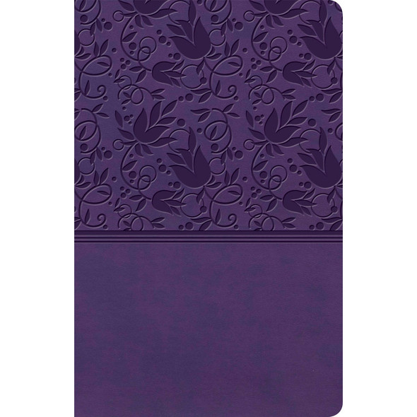 KJV Ultrathin Reference Bible, Purple LeatherTouch, Indexed