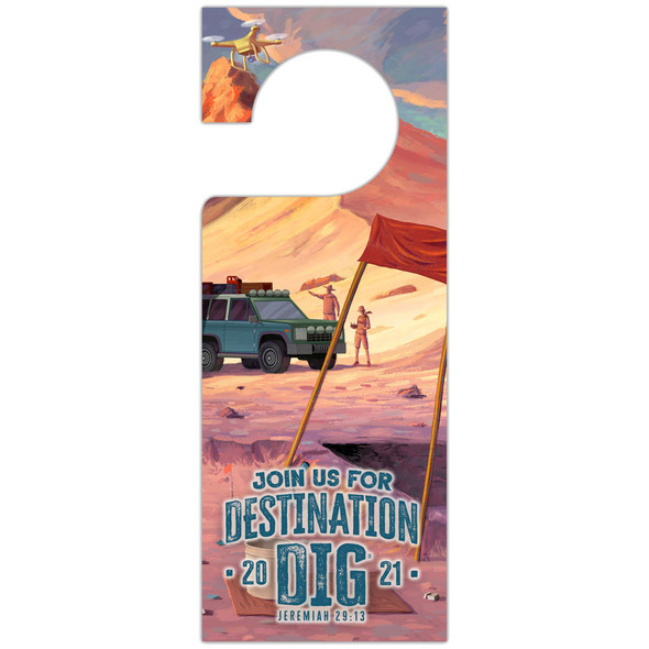 Door Hangers 50 Hangers - Destination Dig VBS 2021 by LifeWay