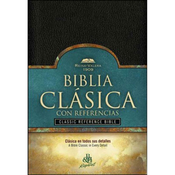 RV 1909 Biblia Cl&aacute;sica con Referencia, negro imitaci&oacute;n piel