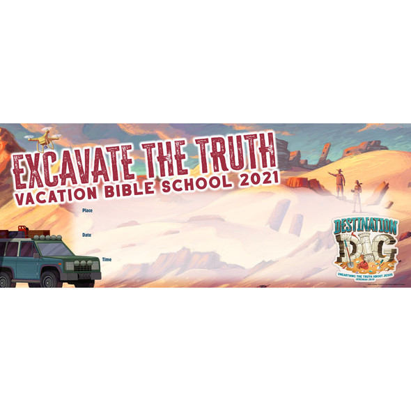 Sticker Name Tags 10 Sheets Destination Dig VBS 2021 by LifeWay