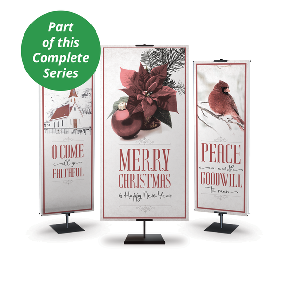 Church Banner - Christmas - Engraved Christmas - Oh Come All Ye Faithful