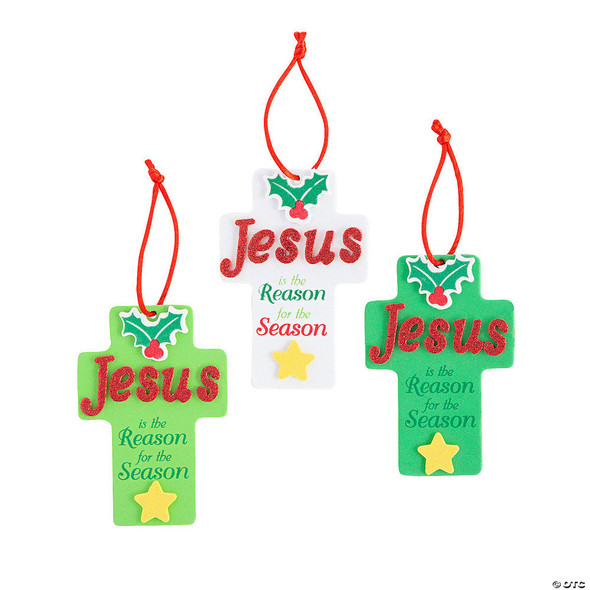Jesus Is the Reason Ornament Craft Kit (Pack of 12)
