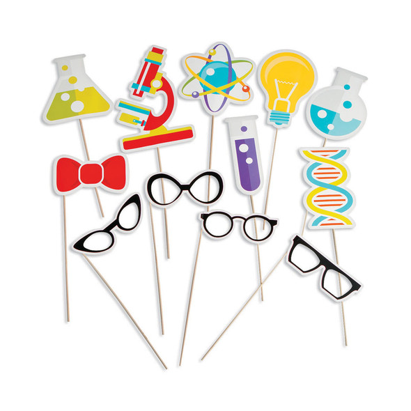 Science Lab Photo Stick Props - Pack of 12 - God's Wonder Lab VBS 2022 by CPH