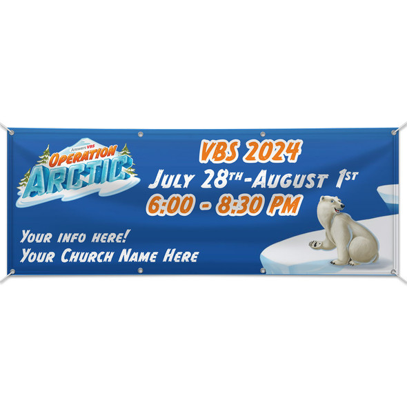 Arctic VBS - Custom Outdoor Vinyl Banner for VBS