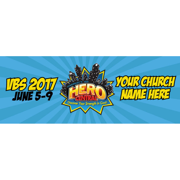 Superhero VBS - Custom Outdoor Vinyl Banner for VBS 2017
