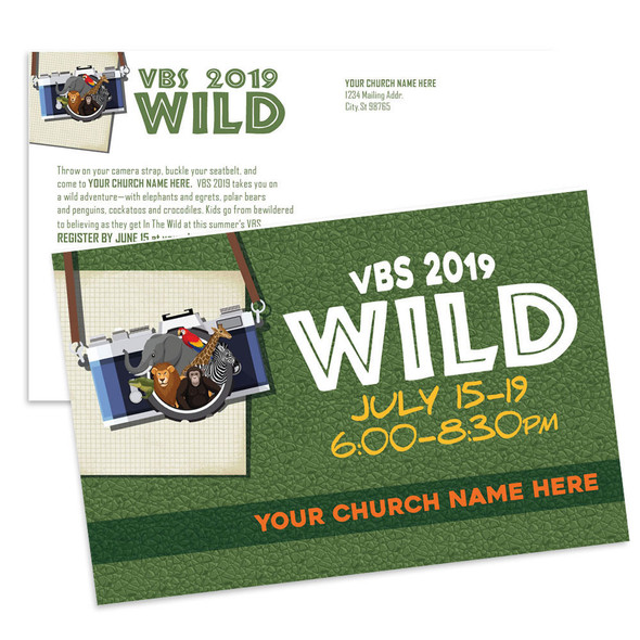 Customizable VBS Postcards - In The Wild