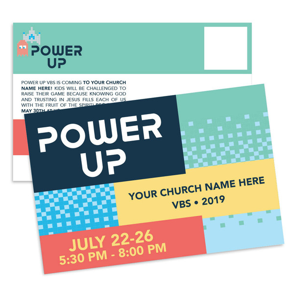 Customizable VBS Postcards - Power Up