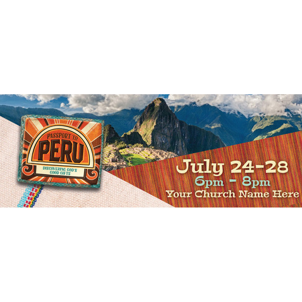 Peru VBS - Custom Outdoor Vinyl Banner for VBS 2017 -  B71023