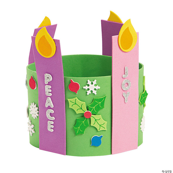 Advent Candle Stand-Up Wreath (Pack of 12)