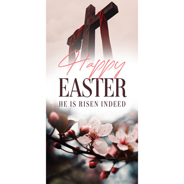 Church Banner - Easter - He Is Risen Blossom