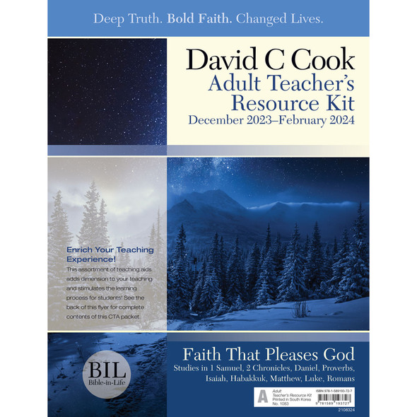 Adult - Teacher's Resource Kit - Bible-in-Life - Winter 2023-24