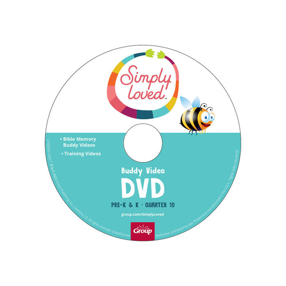 Simply Loved Pre-K & K Buddy Video Teaching DVD - (Ages 3-5) - Quarter 10
