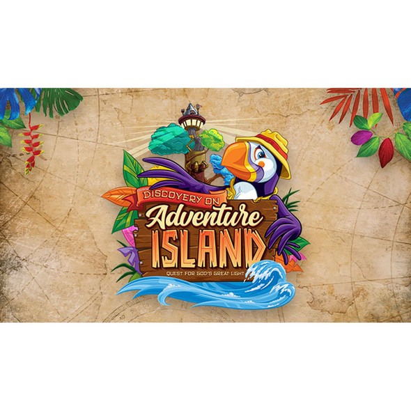 Invitation Postcard - Pk of 24 - Discovery on Adventure Island - VBS 2022 by Cokesbury