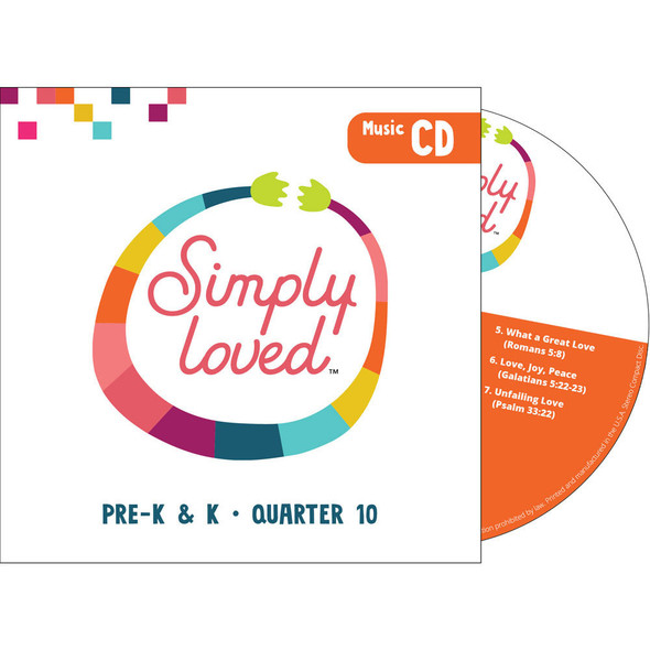 Simply Loved Pre-K & K Music CD (7 Songs for Ages 3-5) - Quarter 10