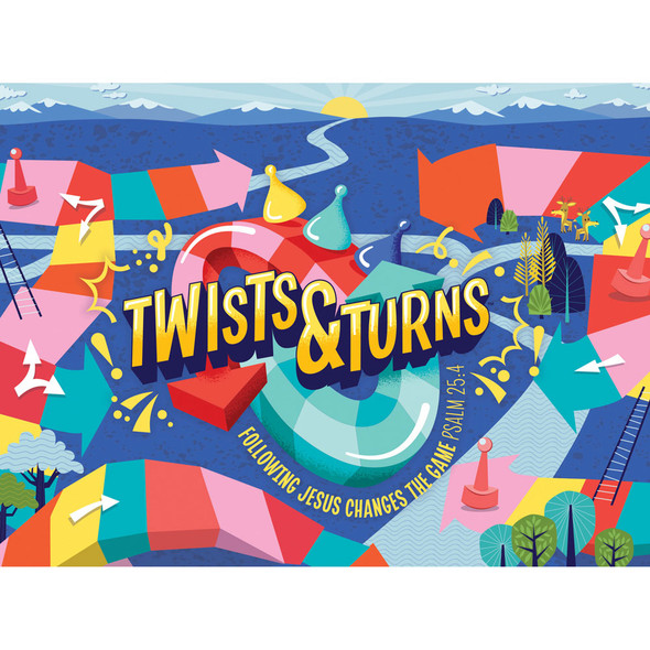 Note Cards - pack of 10 - Twists & Turns VBS 2023 by Lifeway