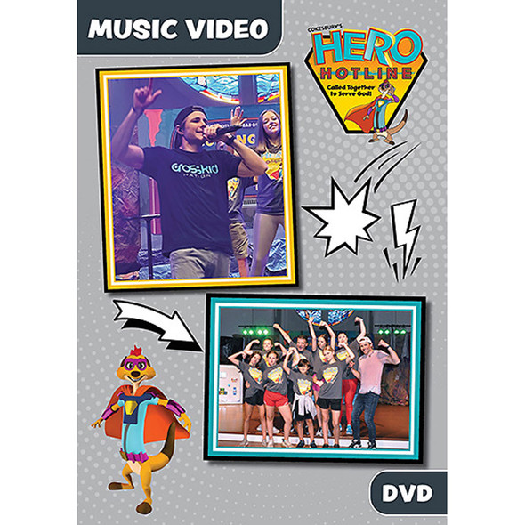 Music Video DVD - Hero Hotline VBS 2023 by Cokesbury