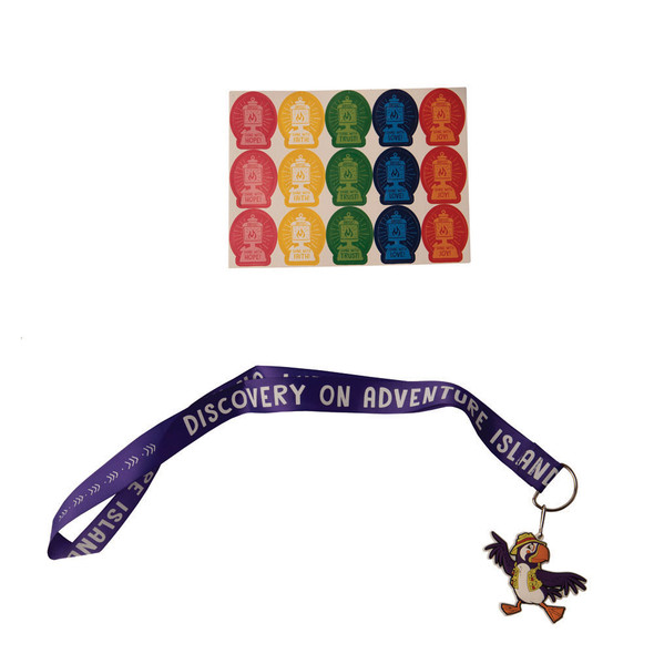 Scripture Treasure Lanyard - Pk of 12 - Discovery on Adventure Island - VBS 2022 by Cokesbury