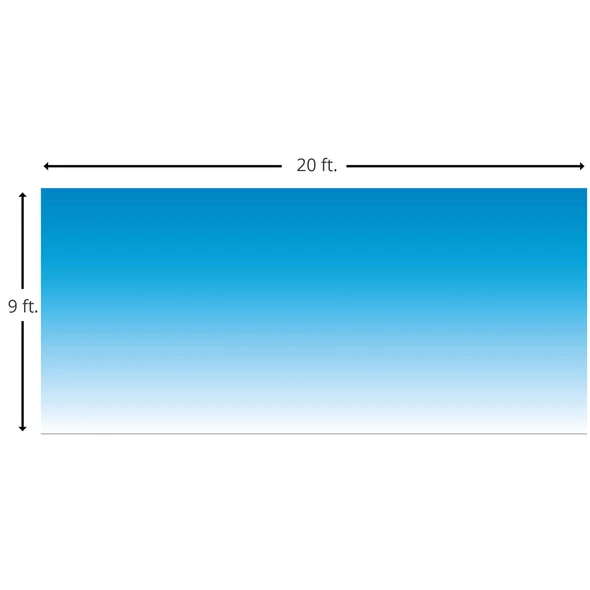 Big Blue Sky Fabric Wall Hanging Backdrop - 20' x 9' - Use for Main Stage - Group VBS 2026