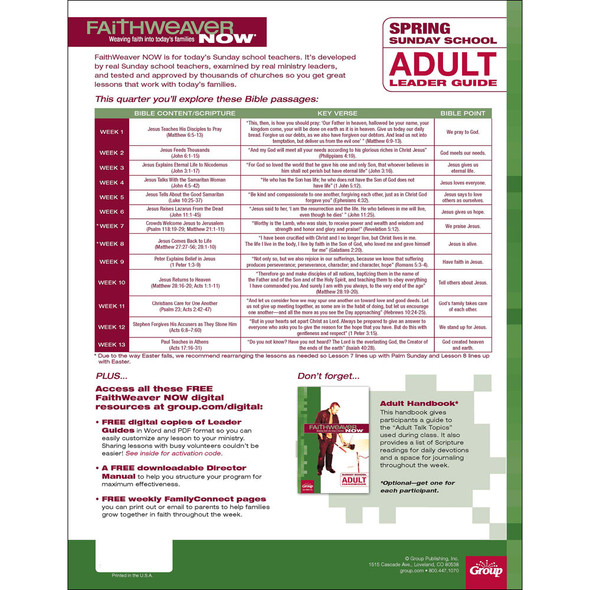 FaithWeaver NOW Adult Leader Guide - Spring 2023