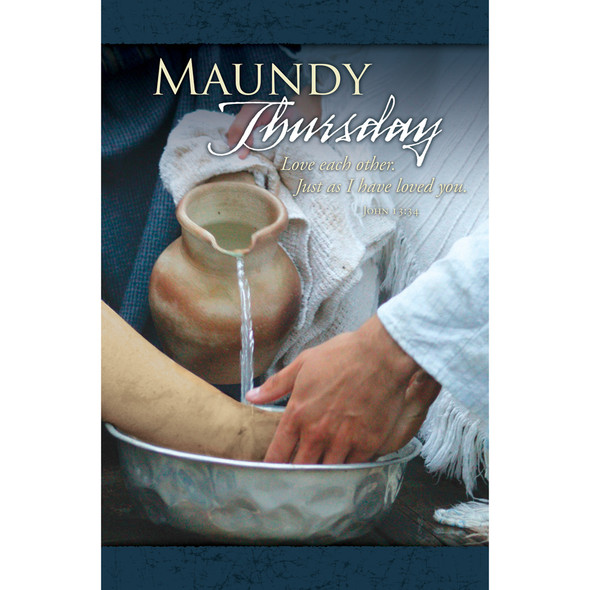 Church Bulletin - 11" - Maundy Thursday - John 13:34