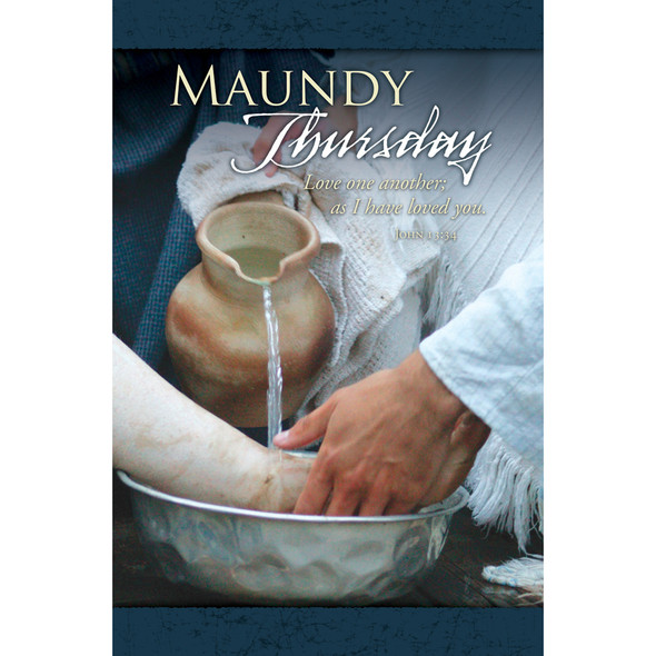 Church Bulletin - 11" - Maundy Thursday - John 13:34 (KJV)