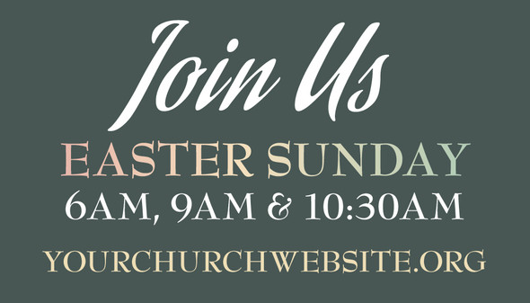 Customizable Easter Invite Cards - Bright Sky Easter - 2x3.5 Printed Size