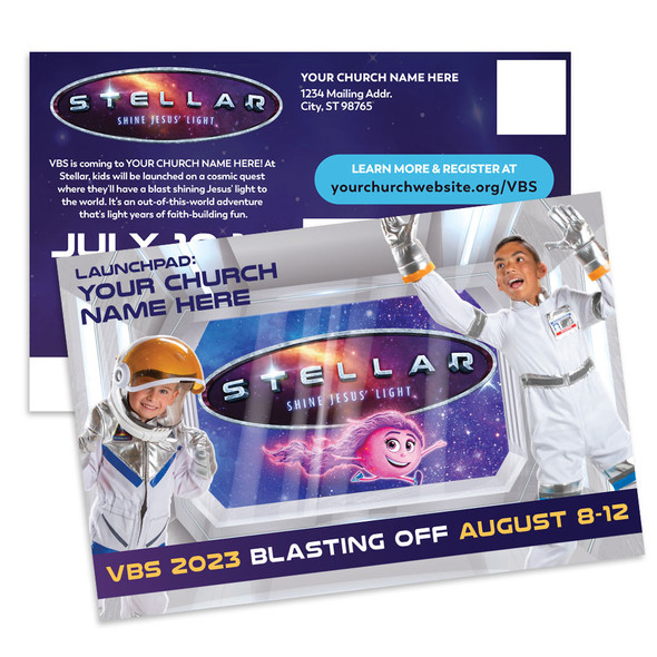 Custom VBS Postcards - Stellar VBS - PCSTE003