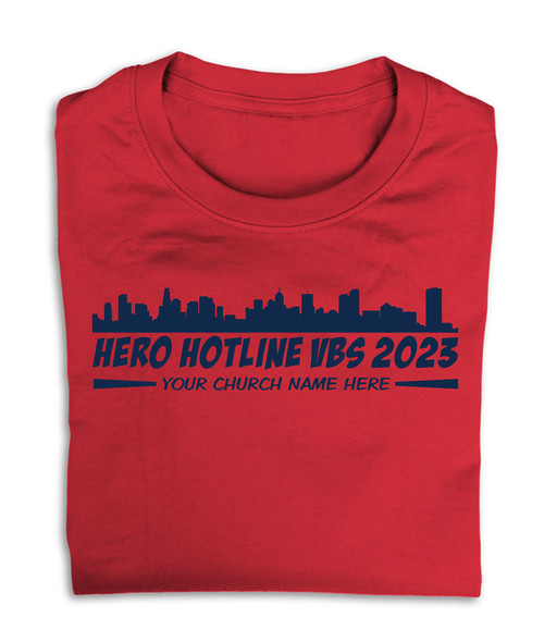 Custom VBS T-Shirts - Hero Hotline VBS - VHER031