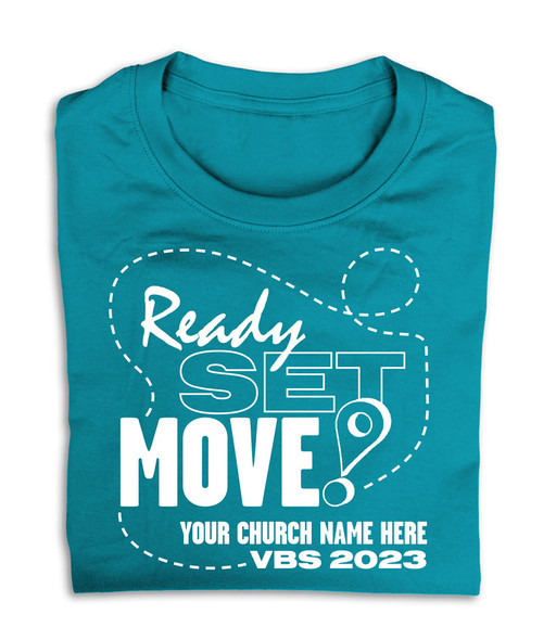 Custom VBS T-Shirts - Ready, Set, Move VBS - VRSM041