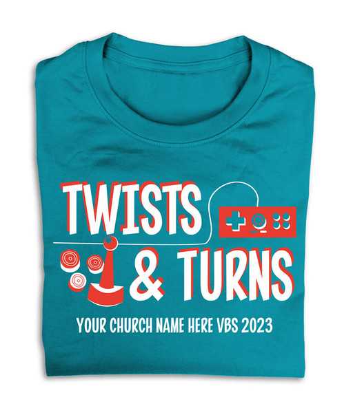 Custom VBS T-Shirts - Twists & Turns VBS - VTNT020