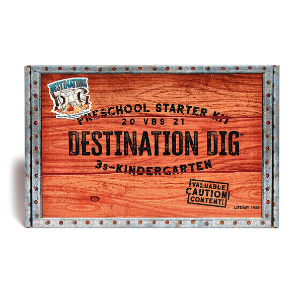 Preschool Starter Kit w/ Digital Leader Guides (3s-Kindergarten)  - Destination Dig VBS 2021 by LifeWay