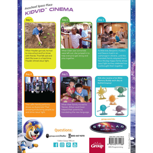 Preschool KidVid Cinema Leader Manual (Downloadable PDF) - Stellar VBS 2023 by Group
